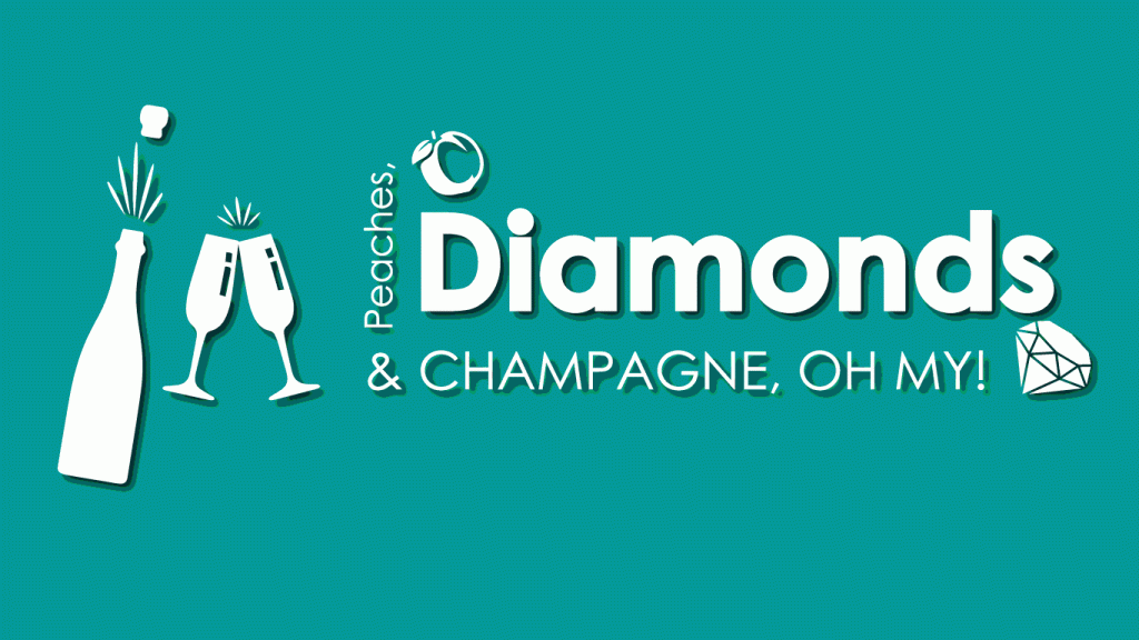 Peaches, Diamonds, and Champagne, oh my! logo